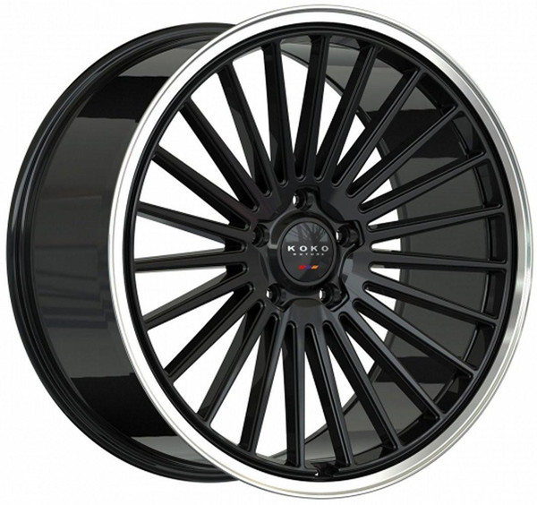 Koko Kuture Wheels 22X11 Koko Kuture Parlato Gloss Black w/ Polished Lip (Flow Formed) (CUSTOM) 