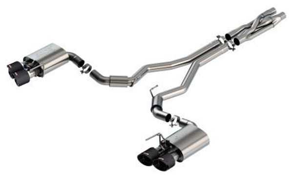Borla Exhaust Borla 2020 Ford GT500 5.2L AT 3in ATAK CatBack Exhaust w/ Carbon Fiber Tips 140837CF 