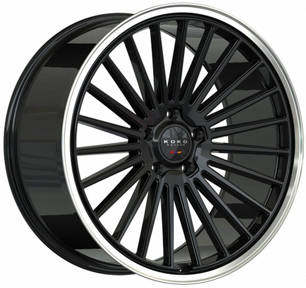 Koko Kuture Wheels 24X10 Koko Kuture Parlato Gloss Black w/ Polished Lip (Flow Formed) 6x135 6x5.5/139.7 15mm 