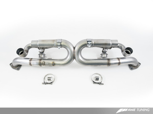 AWE Tuning 12-16 Porsche 991 SwitchPath Exhaust for Non-PSE Cars Chrome Silver Tips 3025-42012