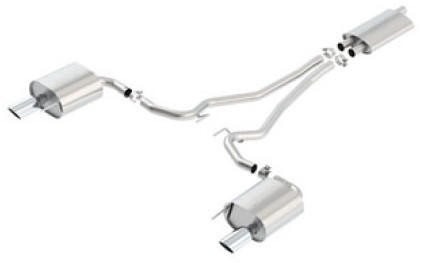 Borla Exhaust Borla 15-16 Ford Mustang EcoBoost 2.3L AT/MT EC-Type Cat Back SS Single Round Rolled Tips Exhaust 1014039 