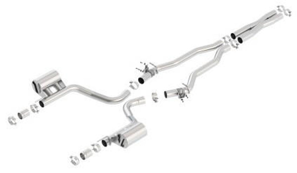 Borla Exhaust Borla 2015 Dodge Challenger Hellcat 6.2L V8 ATAK Catback Exhaust No Tips Factory Valance 140646 