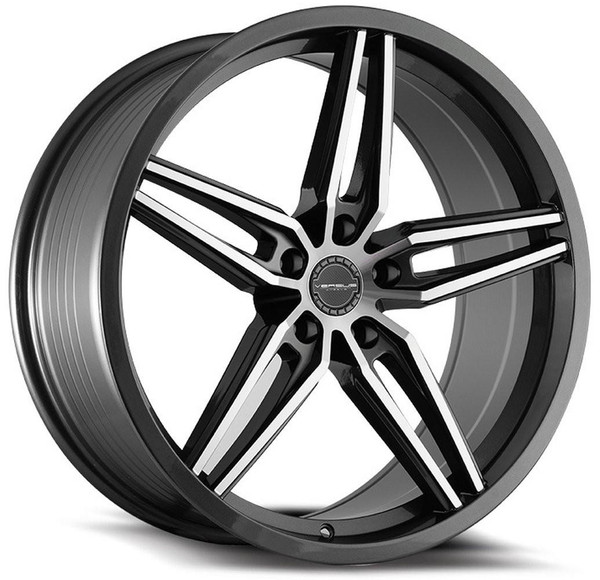 Versus Wheels  18x8.5 Versus VS44 Graphite Machined  5x4.5/114.3 35mm 
