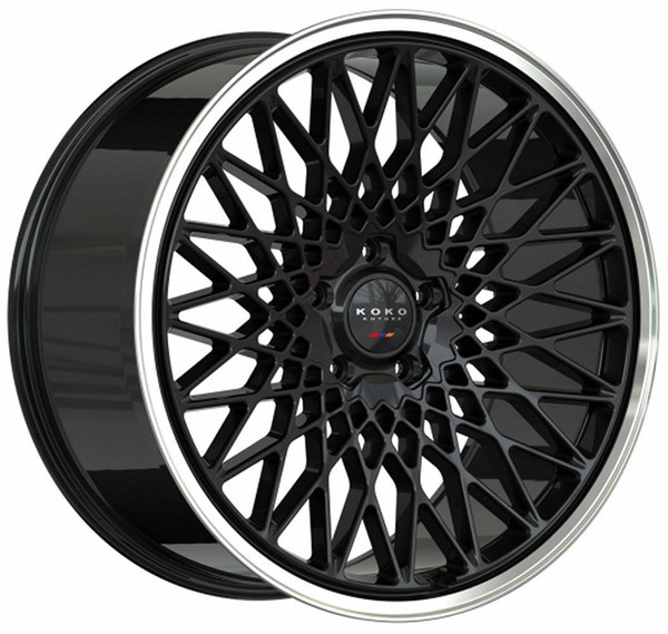 Koko Kuture Wheels 22X10.5 Koko Kuture Classica Gloss Black w/ Polished Lip (Flow Formed) 5x120 35mm 