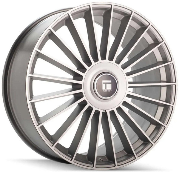 Touren Wheels 24x10 Touren TR10 Satin Silver Machined 5x112 5x120 35mm 