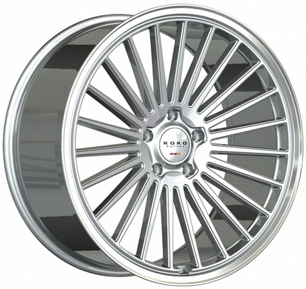 Koko Kuture Wheels 22X10.5 Koko Kuture Parlato Silver Machined w/ Polished Lip (Flow Formed) (CUSTOM)* 