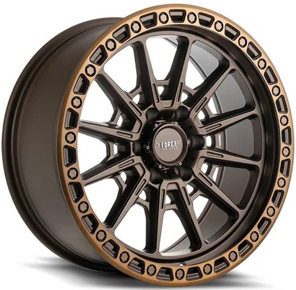 Force Off-Road Wheels 20x9 Force Off-Road F46 Gloss Bronze Machined Brown Tinted 6x5.5/139.7 0mm 