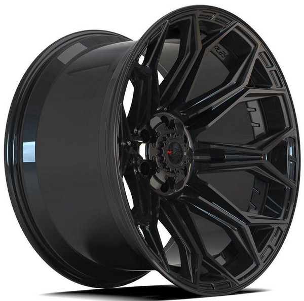 4Play Off-Road Wheels 22x12 4Play Off-Road 4P83 Gloss Black (* May Require Trimming) 5x5/127 5x5.5/139.7 -44mm 