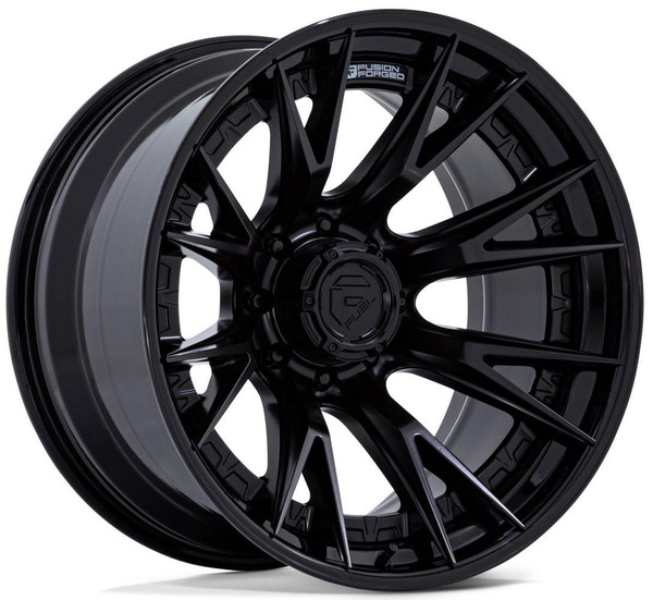 Fuel Off-Road Wheels 22X10 Fuel Off-Road Catalyst Matte Black w/ Gloss Black Lip FC402 8x170 -18mm 