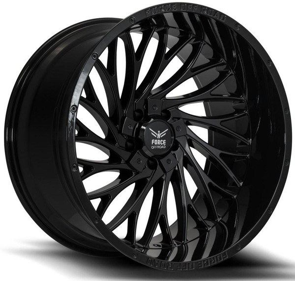 Force Off-Road Wheels 22x12 Force Off-Road F50 Gloss Black (* May Require Trimming) 6x135 6x5.5/139.7 -44mm 