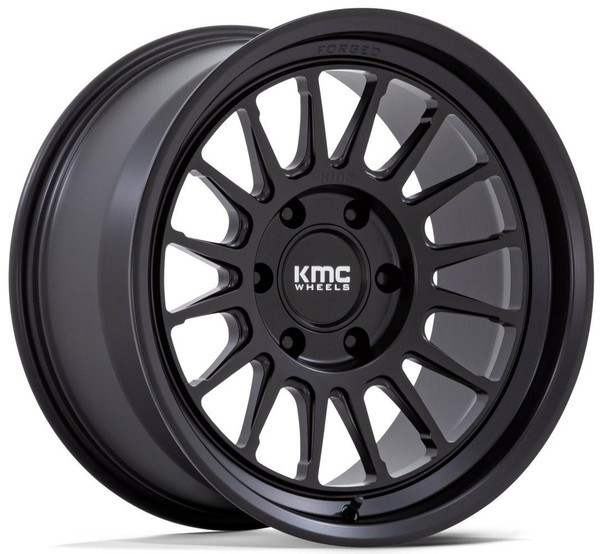 KMC Wheels 18X9 KMC KM447 Impact Forged Monoblock Satin Black 6x135 0mm 