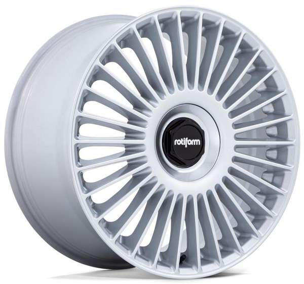 Rotiform Wheels 22X11.5 Rotiform GRZ Gloss Silver RC202 5x112 5x120 40mm 