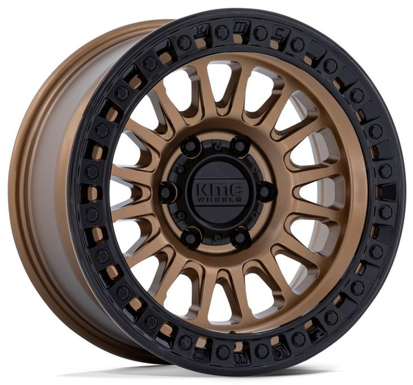 KMC Wheels 18X9 KM552 IMS Matte Bronze w/ Gloss Black Lip 6x5.5/139.7 0mm 