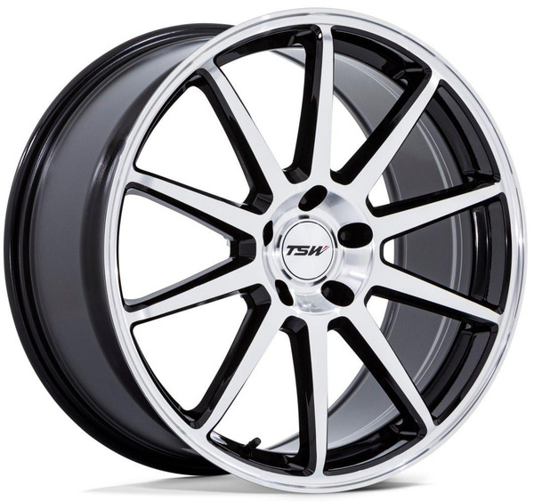 TSW Wheels 20X10.5 TSW TW004 Canard Gloss Black Machined (Flow Formed) 5X120 38mm 
