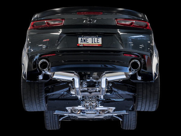 AWE Tuning 16-22 Chevy Camaro SS Non-Resonated Cat-Back Exhaust -Touring Edition (Diamond Black Tip) 3020-33054