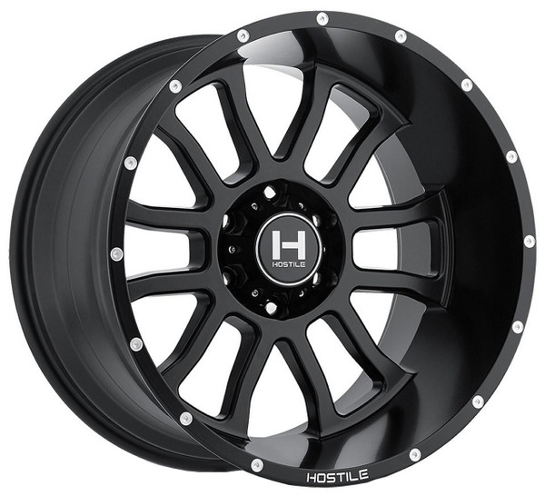 Hostile Wheels 20X12 Hostile H107 Gauntlet Asphalt (* May Require Trimming) 5x5/127 -44mm 
