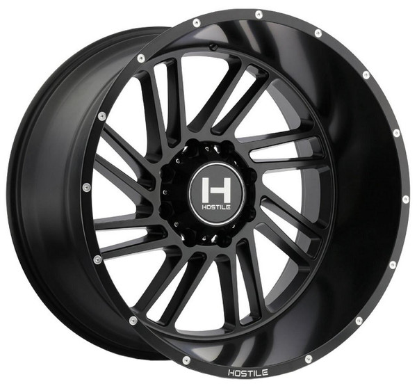 Hostile Wheels 20X12 Hostile H110 Stryker Asphalt (8 Lug) (* May Require Trimming)  8x170 -44mm 