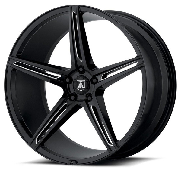 Asanti Wheels 20x8.5 Asanti ABL-22 Gloss Black Milled 5x112 38mm 