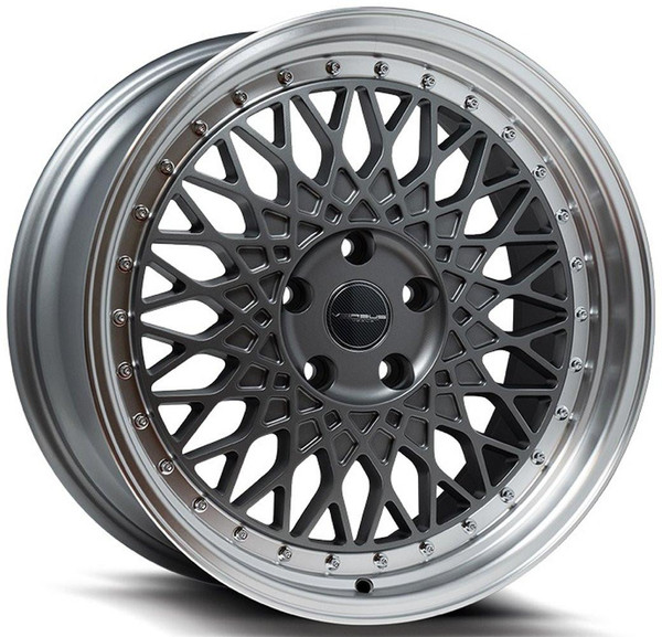 Versus Wheels  18X8.5 Versus VS08 Matte Gunmetal w/ Machined Lip 5x120 35mm 