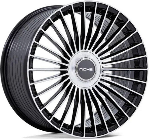 Niche Wheels 20X10.5 Niche Serene Gloss Black Machined NC282 5x112 5x4.5/114.3 40mm 