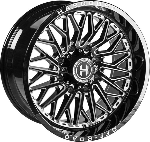 Hardcore Off-Road Wheels 22x12 Hardcore Off-Road HC103 Gloss Black Milled (* May Require Trimming) 8x180 -44mm 