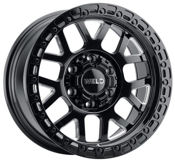 Weld Off-Road Wheels 20x9 Weld Off-Road Cinch W105 Gloss Black Milled (Rotary Forged) 6x135 6x5.5/139.7 0mm 