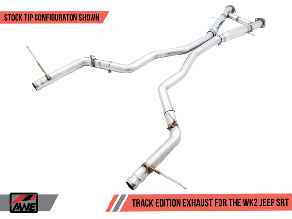 AWE Tuning 14-21 Jeep Grand Cherokee SRT/Trackhawk Track Edition Exhaust - Use w/Stock Tips 3020-31023