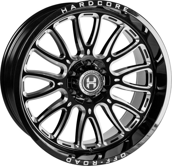 Hardcore Off-Road Wheels 20x9 Hardcore Off-Road HC101 Gloss Black Milled 8x170 0mm 