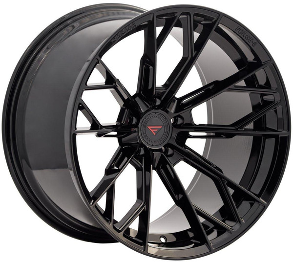 Ferrada Wheels 22x10.5 Ferrada Forge-8 FR11 Obsidian Black (Rotary Forged) 5x5/127 28mm 