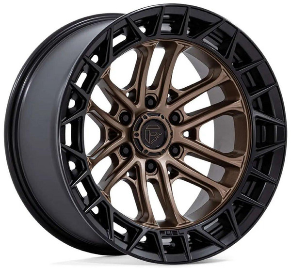 Fuel Off-Road Wheels 17X9 Fuel Off-Road Celsius Matte Bronze w/ Matte Black Lip FC874 6x135 1mm 