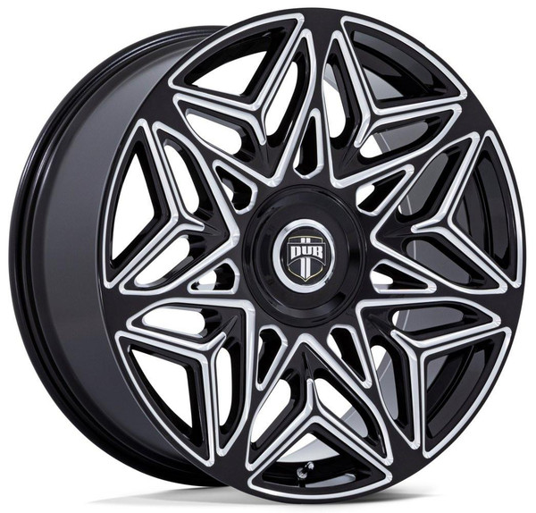 Dub Wheels 24X10 DC274 Anomaly Gloss Black Milled 5x112 5x115 15mm 