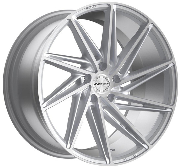 Inovit Wheels 20x10 Inovit Turbine II Satin Silver Machined (Bi-Directional) (Riight) 5x112 5x4.5/114.3 40mm 