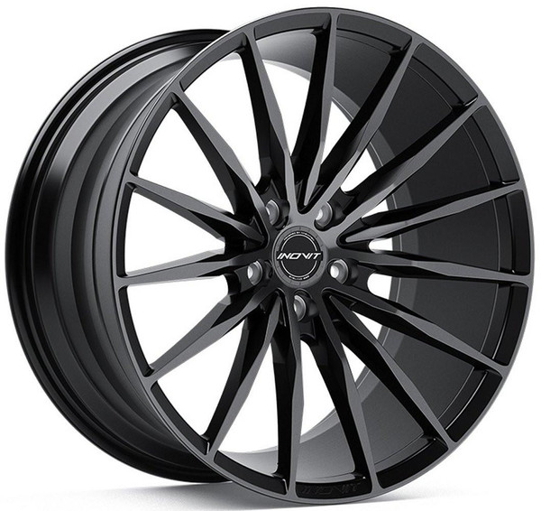 Inovit Wheels 20x8.5 Inovit Torque Satin Black Machined w/ Dark Tint 5x112 35mm 
