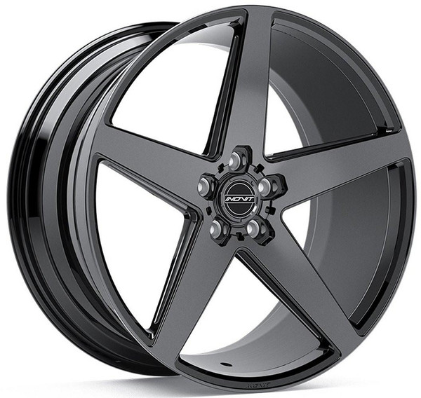 Inovit Wheels 20x8.5 Inovit Rotor Satin Black Machined & Ball Cut Milled w/ Dark Tint  5x112 35mm 