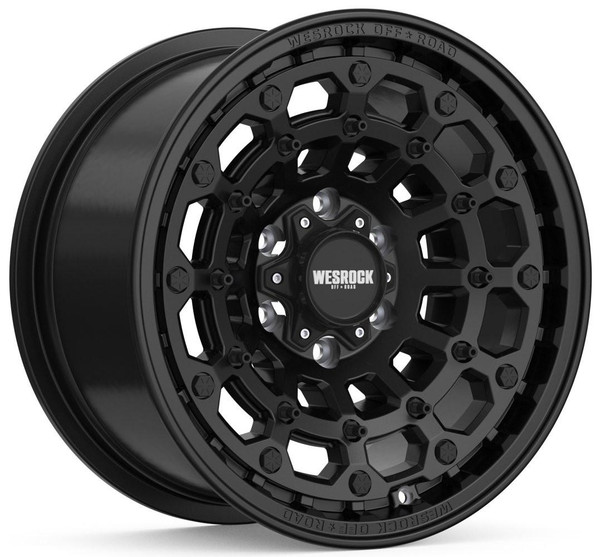 Wesrock Off-Road Wheels 17x9 Wesrock Off-Road HK-12 Satin Black 6x135 6x5.5/139.7 0mm 