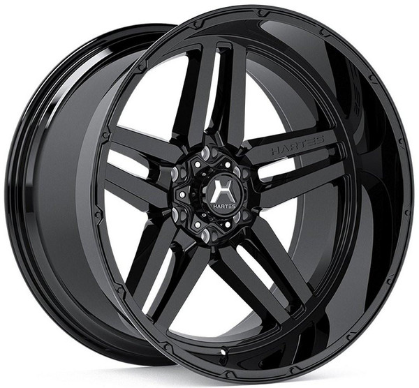 Hartes Metal Wheels 20x12 Hartes Metal Off-Road Savage Gloss Black (* May Require Trimming)  5x5/127 -44mm 