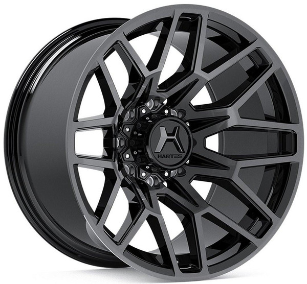 Hartes Metal Wheels 20x9 Hartes Metal Off-Road Crossbow Satin Black Machined w/ Dark Tint 5x135 5x150 0mm 