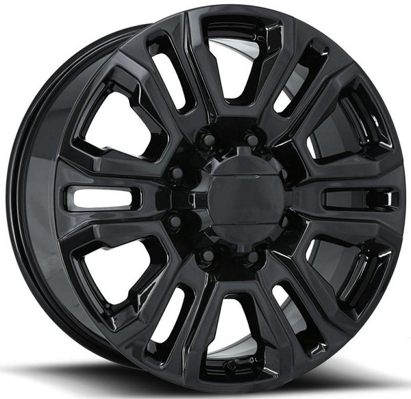 OE Concept Wheels 22x8.5 OE Concepts Replica 2015 Newer GMC Denali 2500 Gloss Black G19 8x6.5/165 15mm 