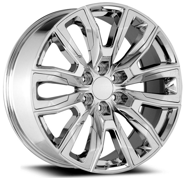 OE Concept Wheels 22x9 OE Concepts Replica 2022-2023 GMC Sierra Denali Chrome w/ Chrome Insert G30 6x5.5/139.7 28mm 