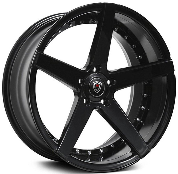 Marquee Wheels (Black Friday Sale) 22x9 Marquee M3226 Gloss Black 5x120 35mm 