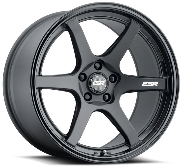 ESR Wheels 18x10.5 ESR AP6 Matte Black w/ Gloss Black Lip (Flow Form) 5x110 22mm (CUSTOM) 