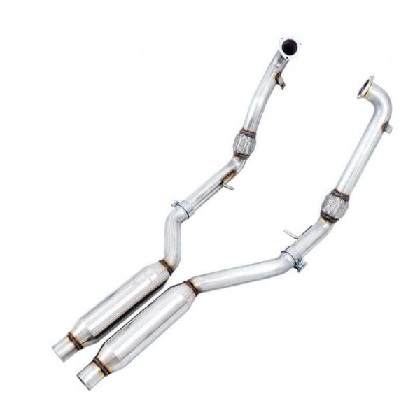 AWE Tuning Audi B9 Performance Downpipe Resonator Converter Kit 3815-11032