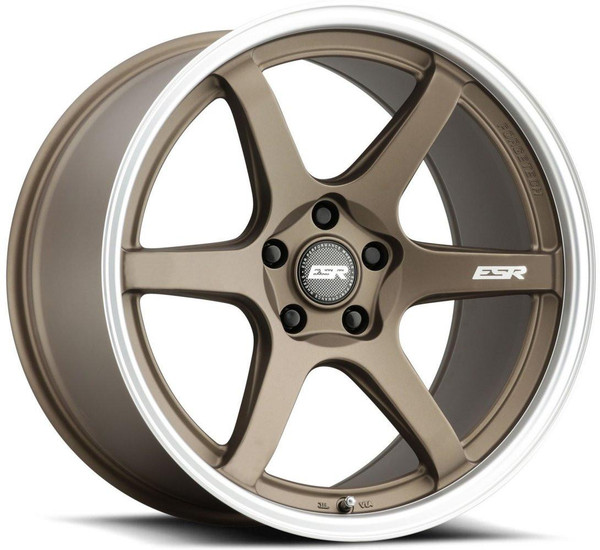 ESR Wheels 19x9.5 ESR AP6 Matte Bronze w/ Machined Lip (Flow Form) 5x4.75/120.7 35mm (CUSTOM) 