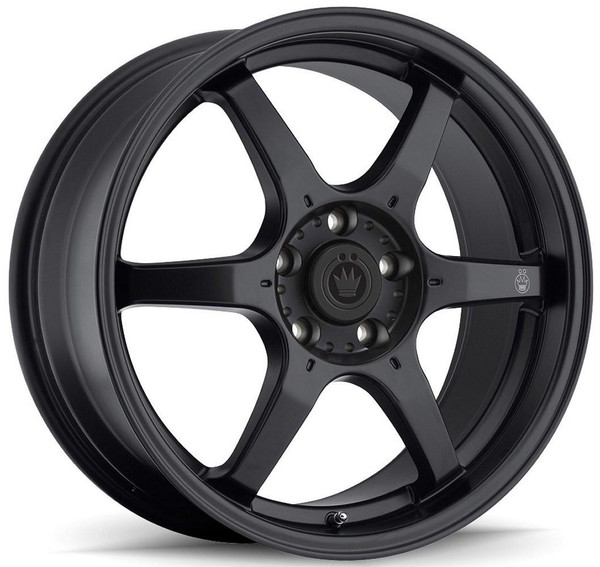 Konig Wheels 18X8 Konig Backbone Matte Black Milled Logo on spoke 5x4.5/114.3 45mm 