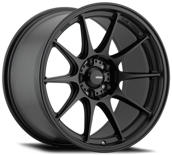 Konig Wheels 15x7.5 Konig Dekagram Semi-Matte Black (Flow Formed) 4x100 35mm 