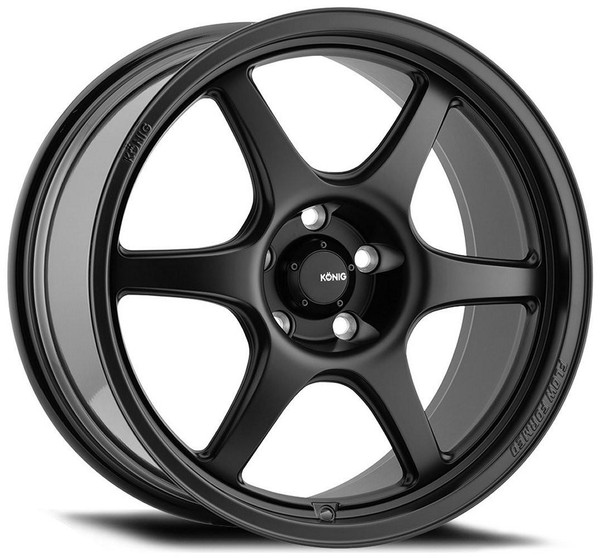 Konig Wheels 15x9 Konig Hexaform Matte Black (Flow Formed) 4x100 35mm 