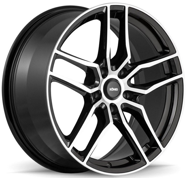 Konig Wheels 16x7.5 Konig Intention Gloss Black Machined Face 5x120 35mm 