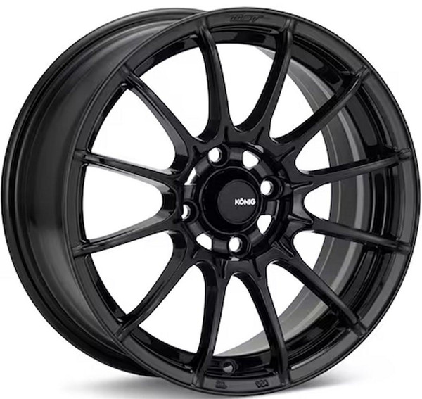 Konig Wheels 15x8 Konig DIAL IN Gloss Black 4x100 25mm 