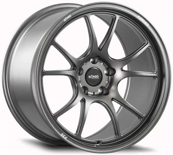 Konig Wheels 18x10.5 Konig Forged F3S Satin Charcoal (Fully Forged) 5x4.5/114.3 25mm 
