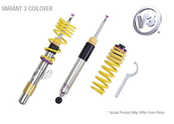 KW Coilover Kit V3 2017+ Audi A4 (B9) Sedan w/o Electronic Dampers (48.5mm) 352100BM